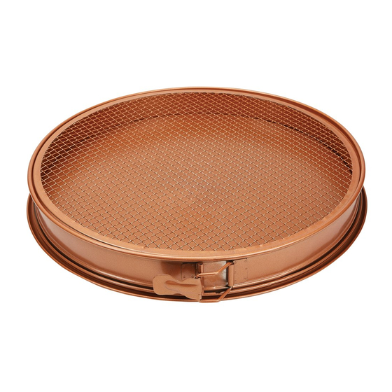 Tristar Products Copper Chef Perfect Pizza & Crisper Pan Owner's Manual