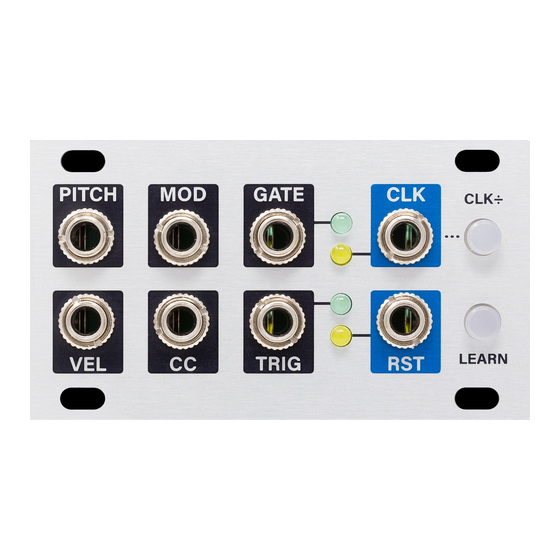 Intellijel MIDI1U Manuals