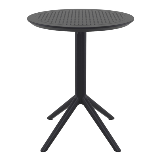Siesta exclusive Sky Folding Table Assembling Manual