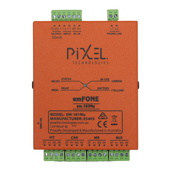 Pixel EM-181Mu User Manual
