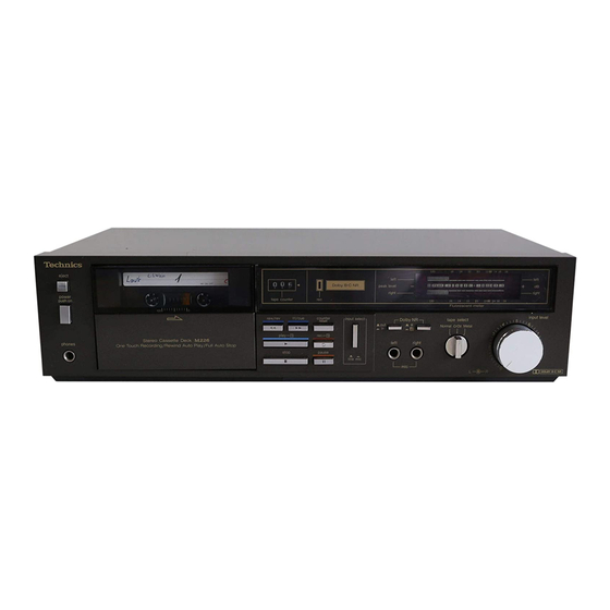 Technics RS-M226 Service Manual