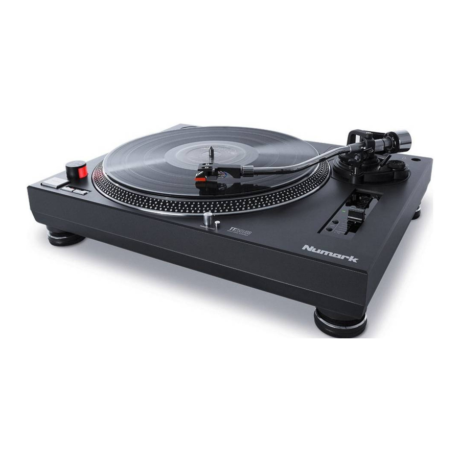 Numark TT250USB - DJ Direct Drive Turntable Manual