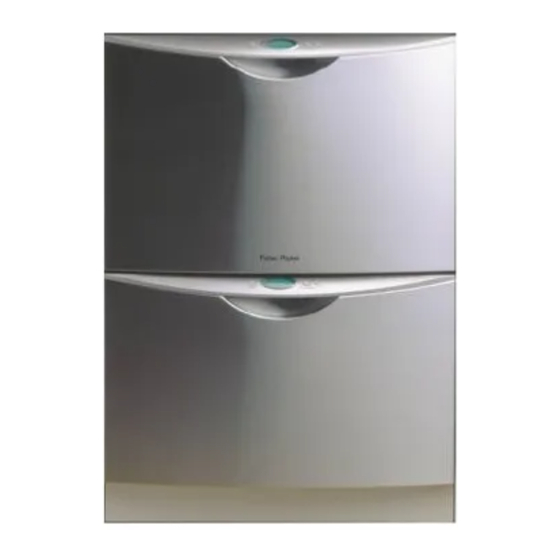 Fisher & Paykel DishDrawer DS603 PREFINISHED Manuals