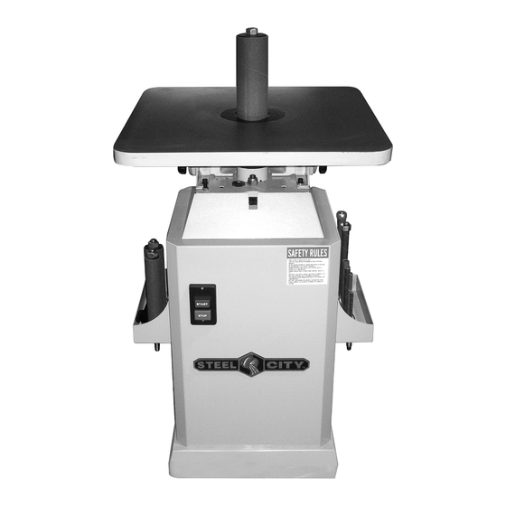 User Manuals: Steel City 55200 Spindle Sander