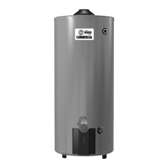 Rheem RUUD Commercial Water Heaters Specification Sheet