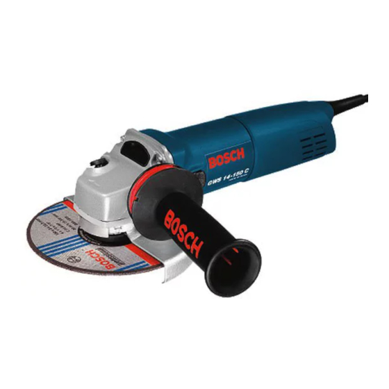 Bosch GWS 14-125 C Operating Instructions Manual