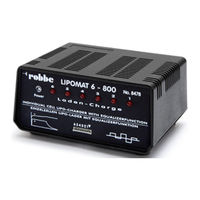 ROBBE LIPOMAT 6-800 Operating Instructions Manual