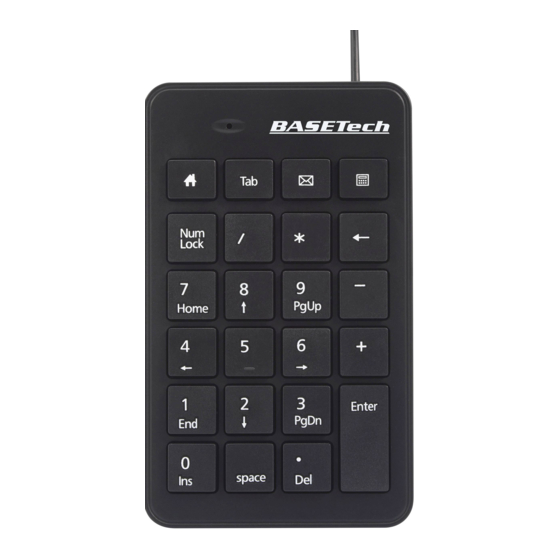 BASETech BT-USB-NUMB1 Operating Instructions