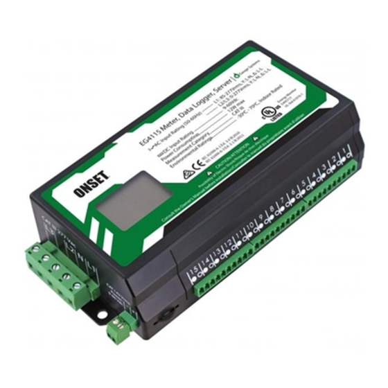 Onset EG4 Series Data Logger Manuals