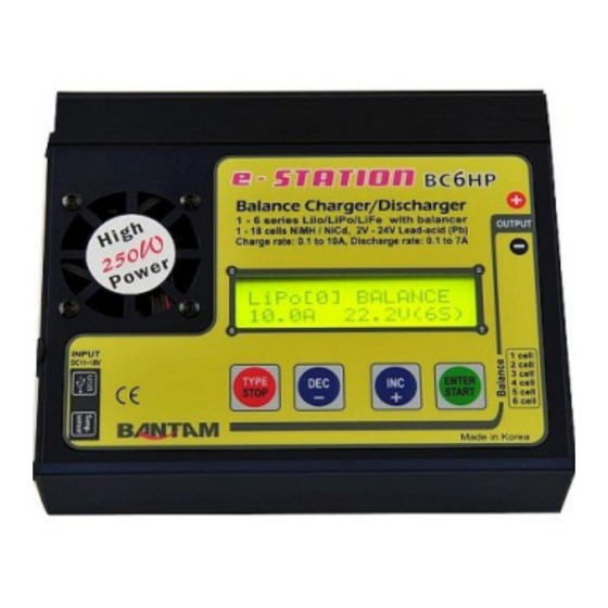 Bantam e-STATION BC6HP Operating Manual