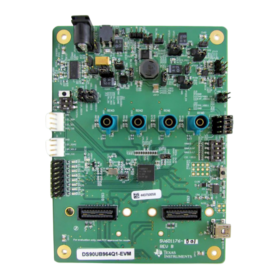 Texas Instruments DS90UB96X-Q1EVM User Manual