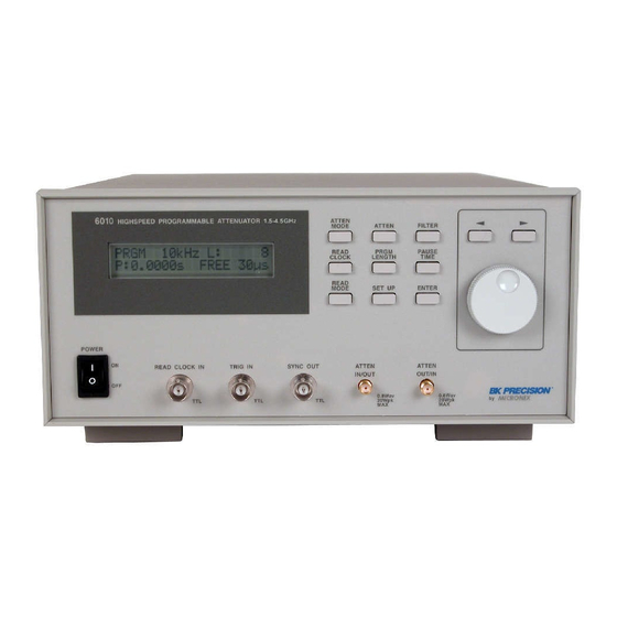 BK Precision 6010 Operating Manual