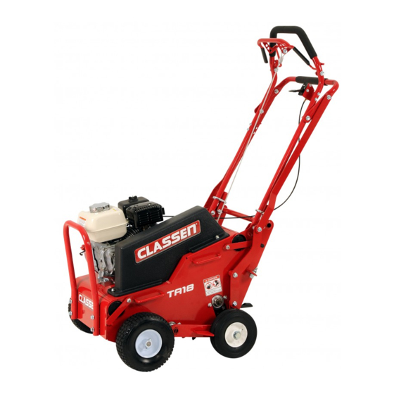 Schiller Grounds Care Classen TA18HD Operator's Manual