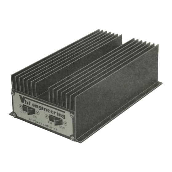 VHF Engineering BLC 10/150 Manuals