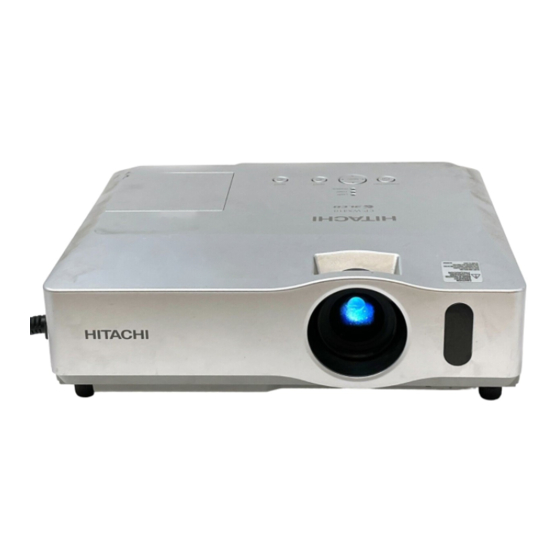 Hitachi CP-WX410 Operating Manual