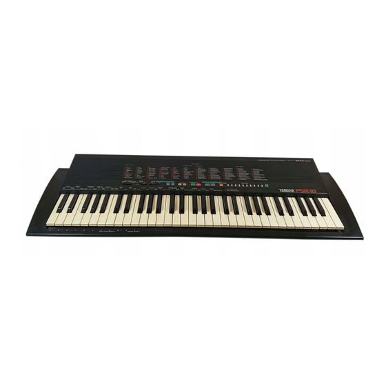 Yamaha Portatone PSR-18 Owner's Manual