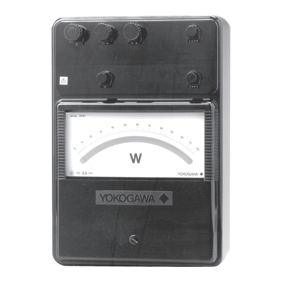 YOKOGAWA 2041 User Manual