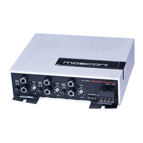 Mosconi GLADEN DSP 6TO8 Owner's Manual