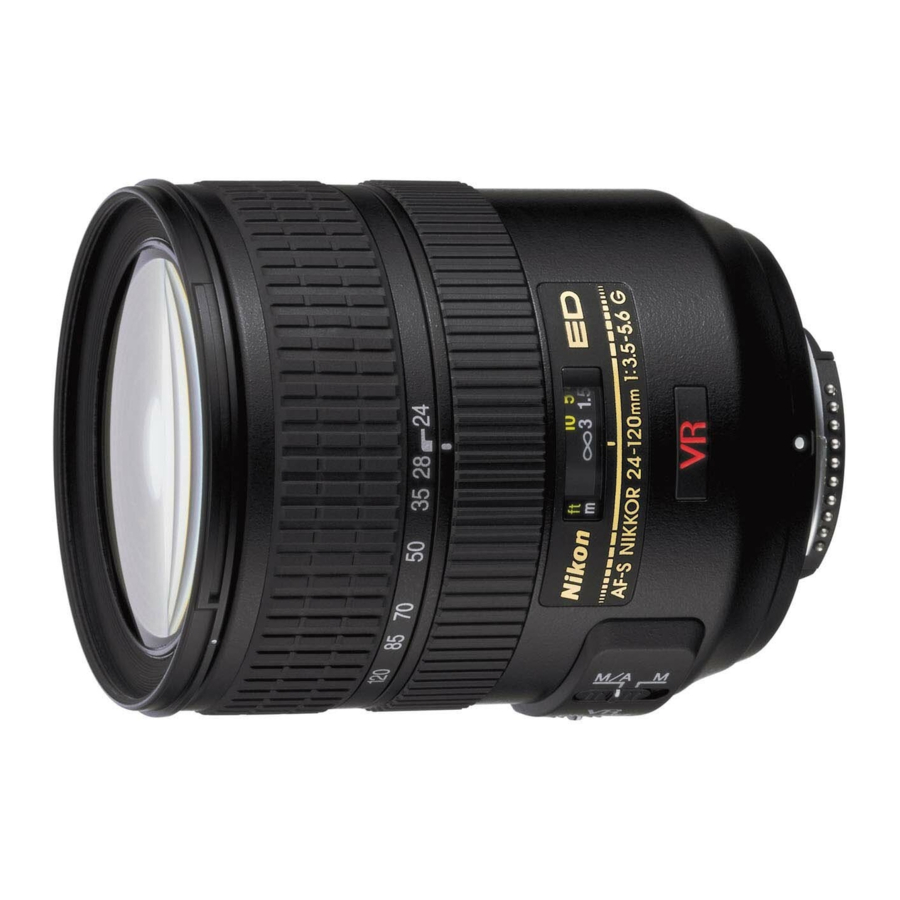 NIKON AF-S VR ZOOM-NIKKOR ED 24-120MM F/3.5-5.6G IF REPAIR MANUAL Pdf  Download | ManualsLib