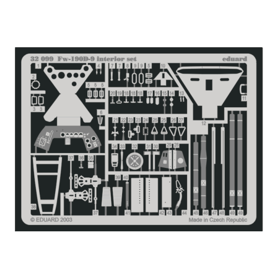 Eduard FW-190D-9 interior set Assembly Instructions