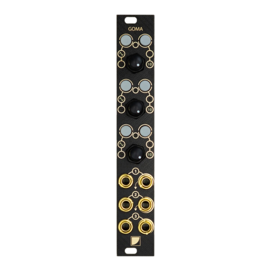 BLACK NOISE GOMA Modular Eurorack Module Manuals
