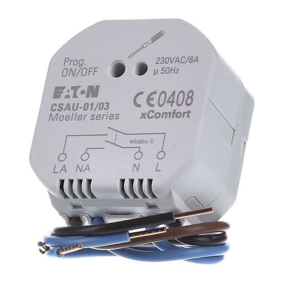 Eaton Xcomfort CSAU-01/01 Assembly Instructions