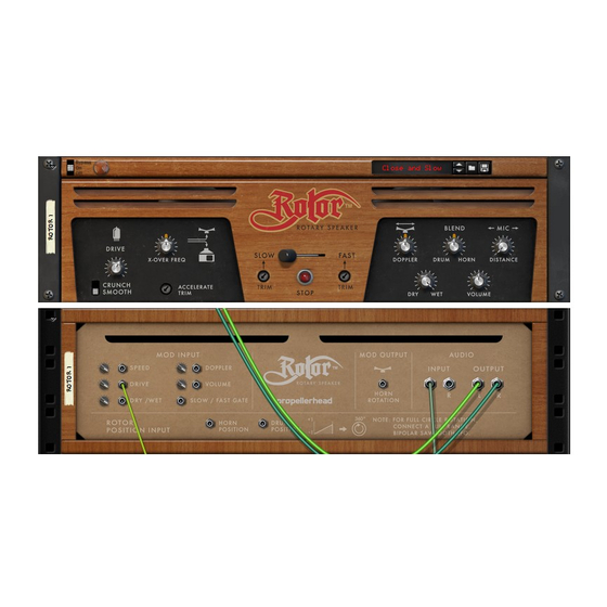 Propellerhead ROTOR Operation Manual
