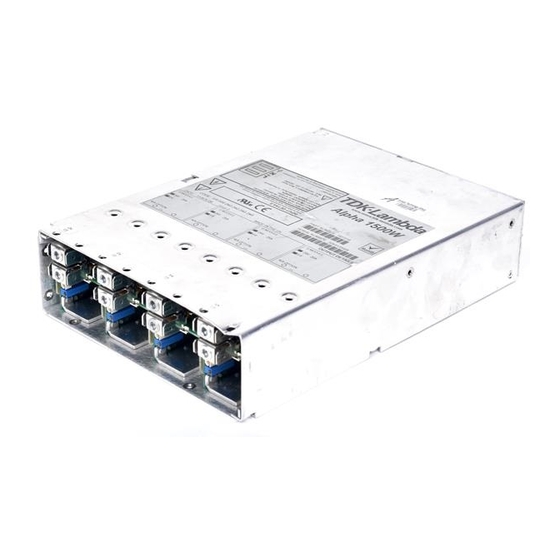 TDK-Lambda Alpha 1500 Handbook