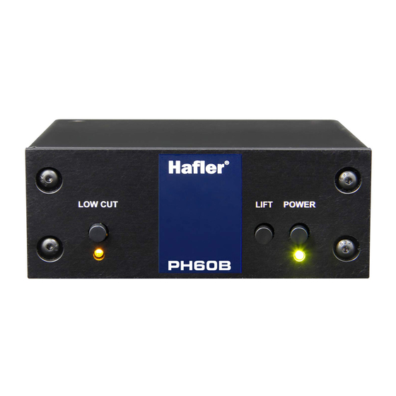 Hafler PH60B User Manual