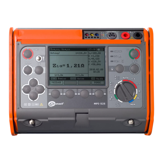 Sonel MPI-525 User Manual