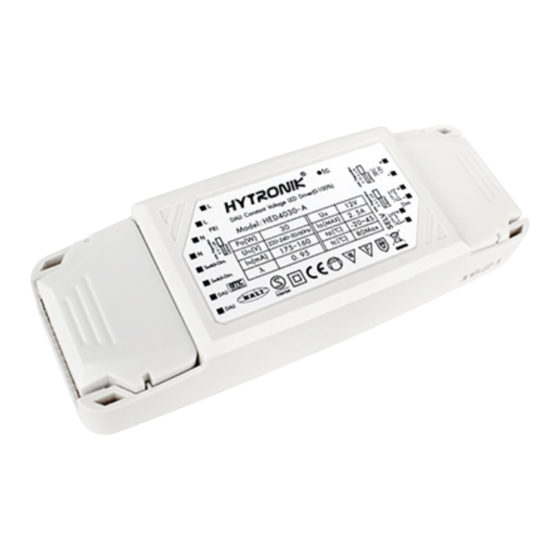 Malmbergs HED4030-A Instruction Manual