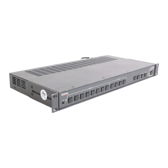 Extron electronics MAV Series Quick Start Manual
