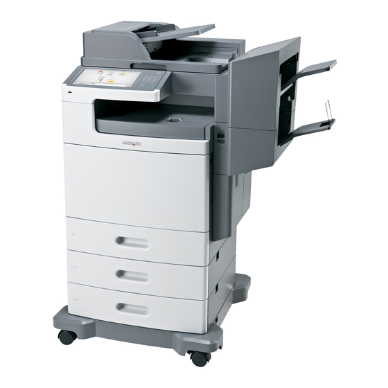 Lexmark X792 Information Manual