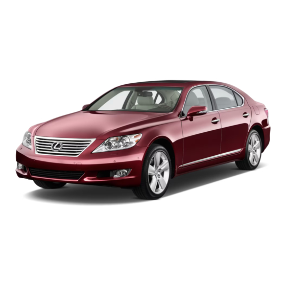 Lexus 2011 ES Warranty And Services Manual
