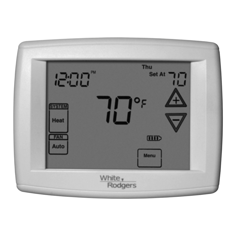 White Rodgers 1F95-1277 Installation And Operating Instructions Manual