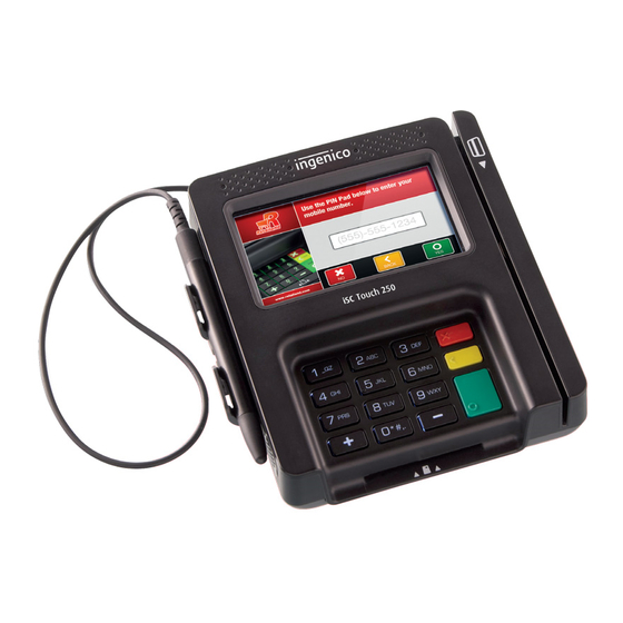 ETS Ingenico iSC250 Manuals