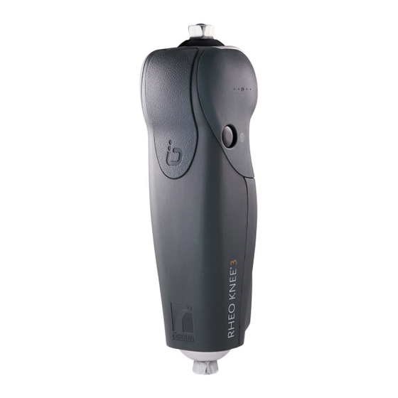 Ossur RHEO KNEE 3 Instructions For Use Manual