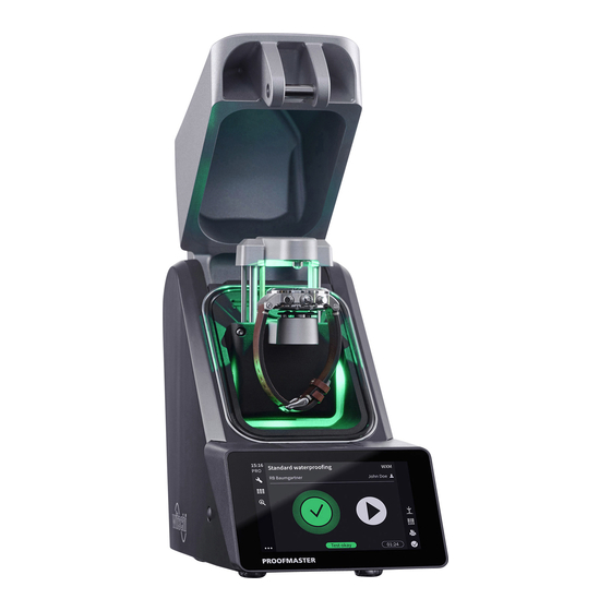 Witschi ProofMaster Operating Manual