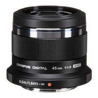 Olympus M.ZUIKO DIGITAL 45mm f1.8 Instructions Manual