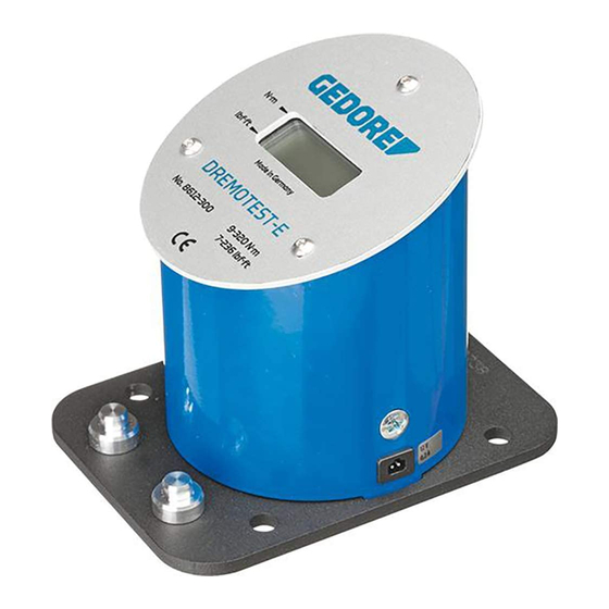 Gedore Dremotest E 8612-012 Operating Instructions Manual