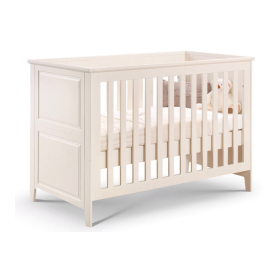 Happybeds Cameo Wooden Cotbed Assembly Instructions Manual