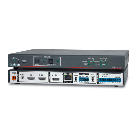 Extron electronics DTP2 T 212 Setup Manual