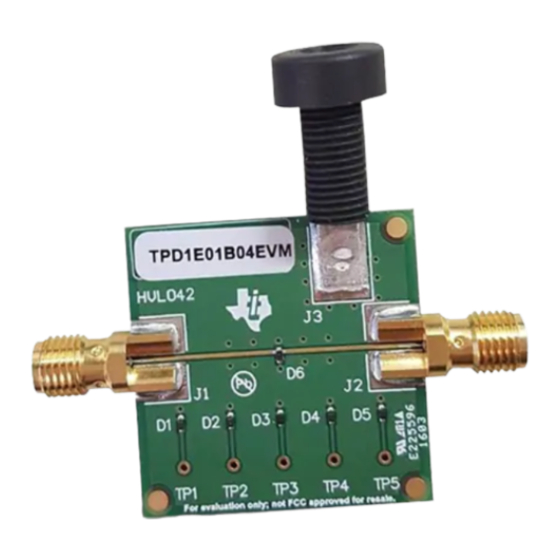 Texas Instruments TPD1E01B04 Manuals