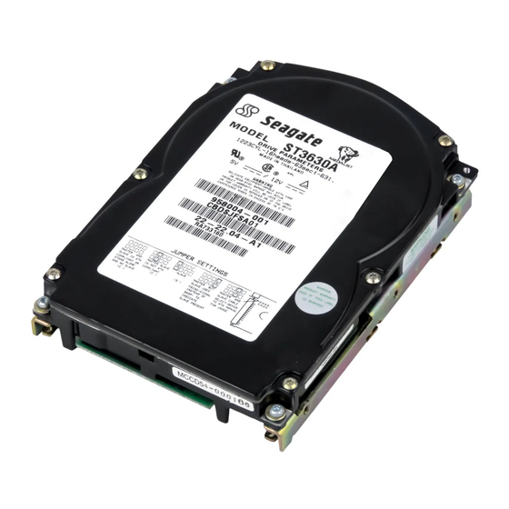 Seagate Medalist 630xe Product Manual