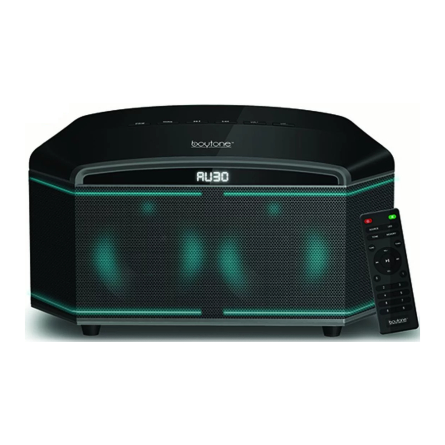 boytone BT-64B - Multimedia Speaker Manual