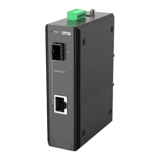 OTS ET1212-S-DR Quick Installation Manual