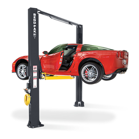BendPak XPR-10A Service Manual