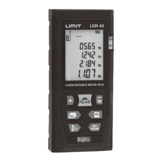 LIMIT LDM 40 Operating Manual