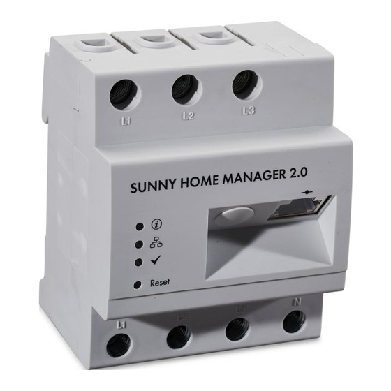 SMA Solar Technology SUNNY HOME MANAGER 2.0 Manuals
