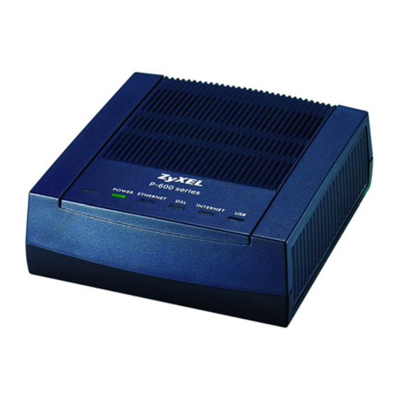 ZyXEL Communications P-660RU-T v3 Series Quick Start Manual